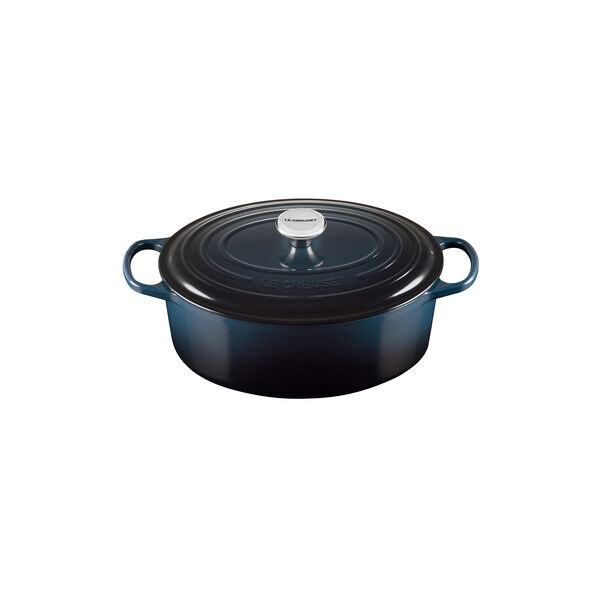 Signature gjutj&auml;rn oval gryta &Oslash; 31 cm, nuit, Le Creuset