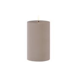 LED Outdoor Pillar Candle 15 cm, sandstone, Uyuni Lighting
