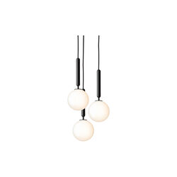Miira 3 Pendant, rock grey/opal white, Nuura