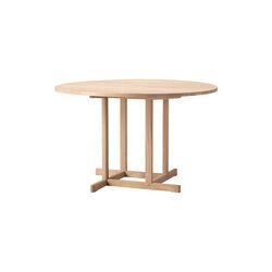 BM80 Mogensen Shaker Table &Oslash; 120 cm, soap treated oak, Fredericia Furniture