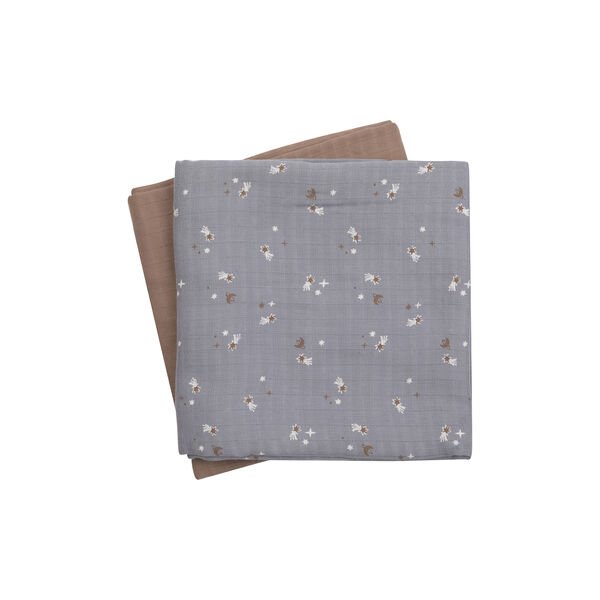 STARS Tygblöja 2-pack, jasmin blue/balsam cream/walnut STARS Tygblöja 2-pack, jasmin blue/balsam cream/walnut, Müsli by Green Cotton