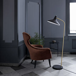G-10 G-10 Floor Lamp, black rough, GUBI