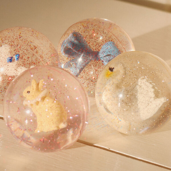 Bouncing Ball Set, cherry/swan, Konges Sl&oslash;jd