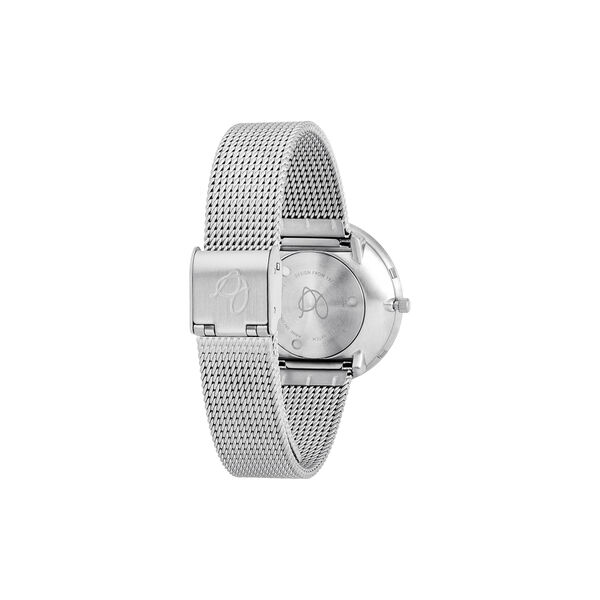 Bankers armbandsur, white/steel/matt steel, Arne Jacobsen Watches