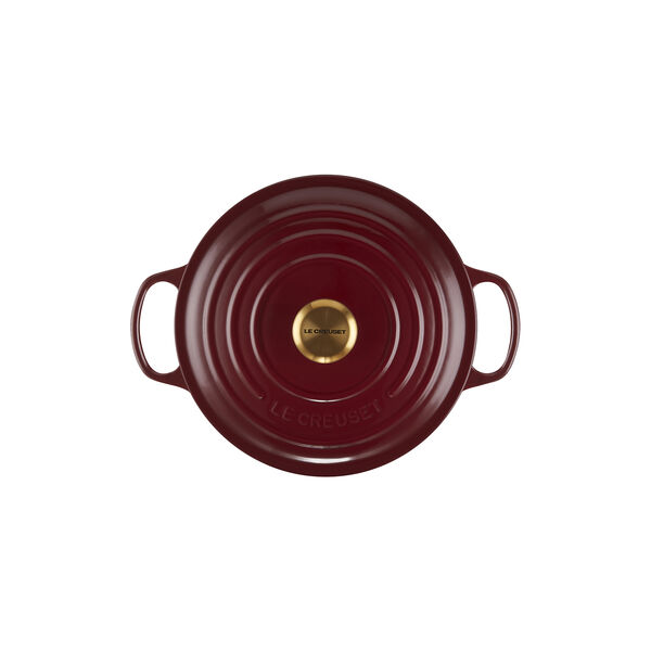 Signature rund gryta Ø 26 cm, garnet, Le Creuset