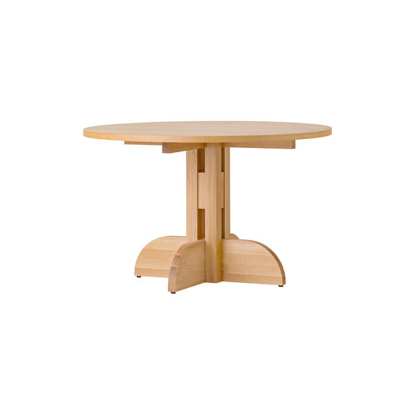 Puffin Dining Table | Round | &Oslash; 120 | Oak Veneer, Audo Copenhagen