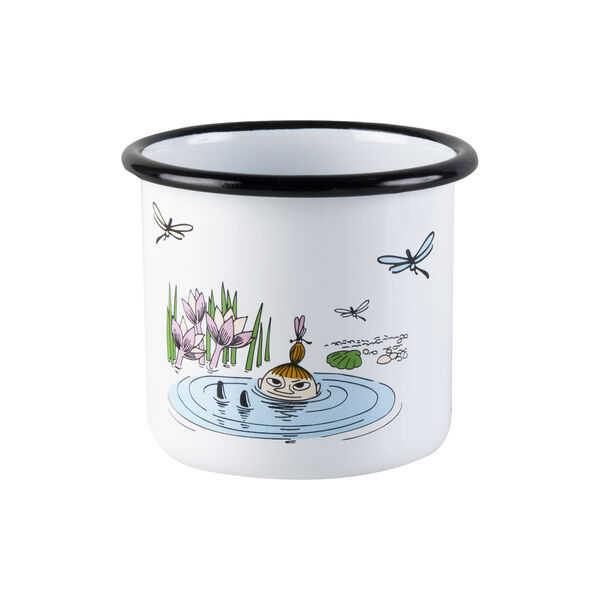 Little My Enamel Mug, white, Muurla