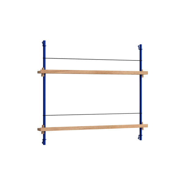 Magazine Shelving Small, oak/deep blue, MOEBE