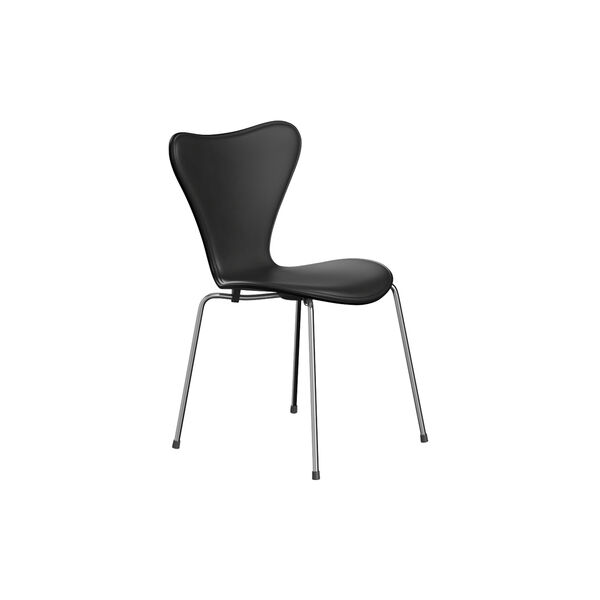 Serie 7™ 3107 Front Upholstered Chair, Essential black, Fritz Hansen