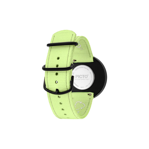 Picto armbandsur, manta ray black/paradise green, PICTO