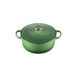 Signature gjutj&auml;rn rund gryta &Oslash; 20 cm, bamboo green, Le Creuset