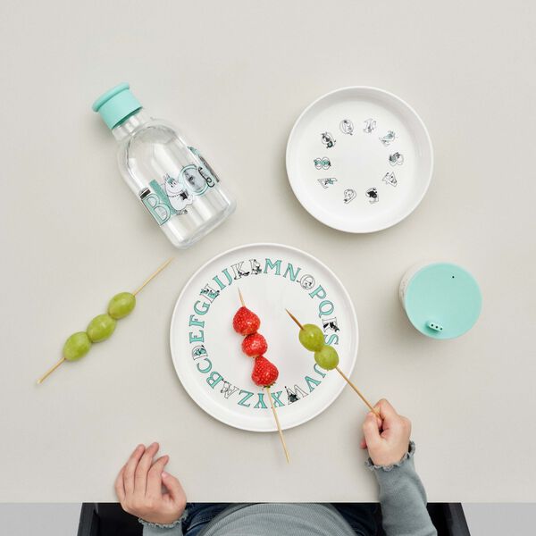 Moomin ABC tallrik Ø 20 cm, moomin turqouise, RIG-TIG