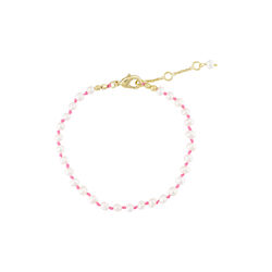 Armband med pärlor, fuschia, Pure by Nat