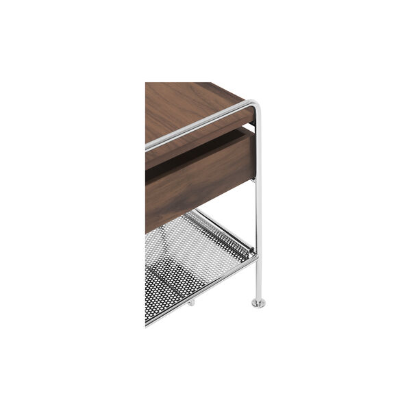 Alima NDS3 | Chrome/Walnut | Sidobord, &Tradition