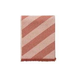Fishbone pl&auml;d, rusty red, ELVANG