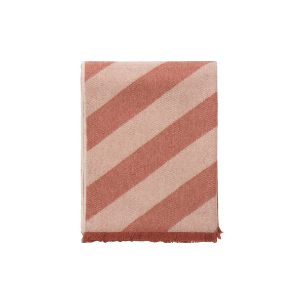 Fishbone pl&auml;d, rusty red, ELVANG