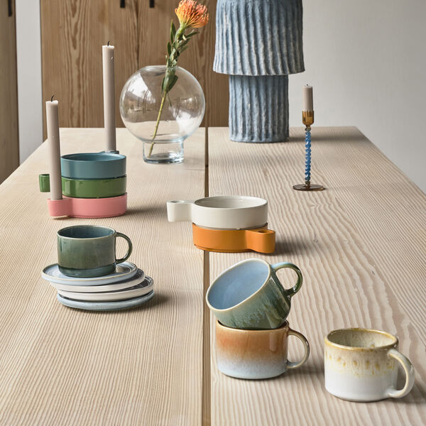 Styles espressokopp 2 st., grön/blå, Villa Collection