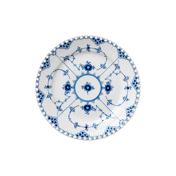 Blue Fluted Full Lace tallrik &Oslash; 19 cm, Royal Copenhagen