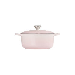 Signature rund gryta Ø 20 cm, shell pink, Le Creuset