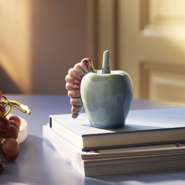 Poppery &auml;pple med larv, mint/pink, K&auml;hler