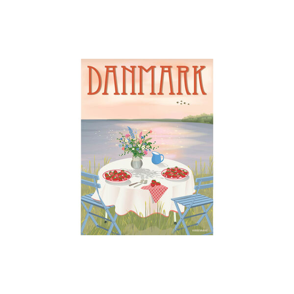 DENMARK Strawberries Poster, ViSSEVASSE