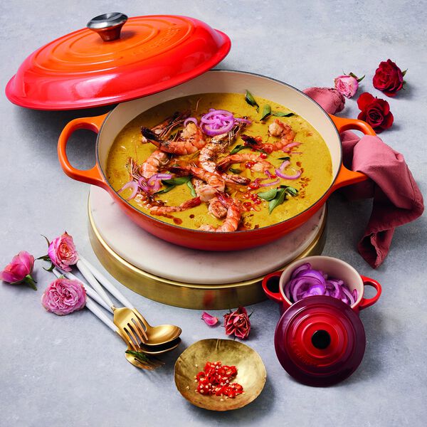 Signature gjutj&auml;rn buff&eacute;tgryta 30 cm, volcanic, Le Creuset