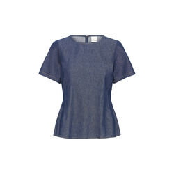 IH Tulle Blouse, denim authentic blue, ICHI