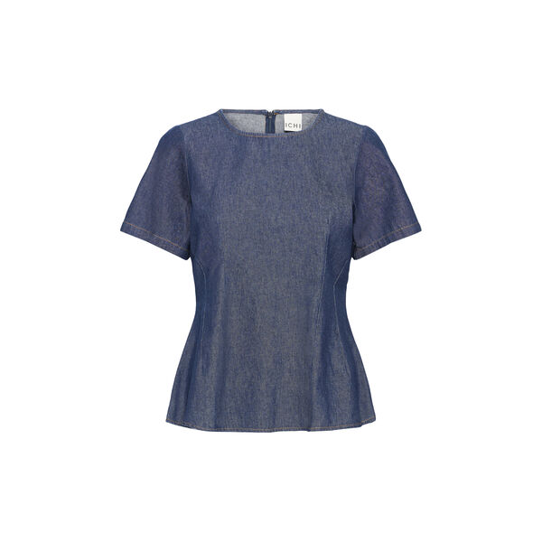 IH Tulle Blouse, denim authentic blue, ICHI