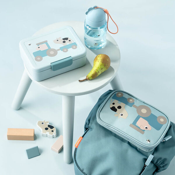 Tiny Farm Matlåda med indelning, blue, Done by Deer