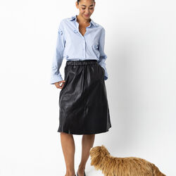 Shirt with flowers, bright blue, Coster Copenhagen