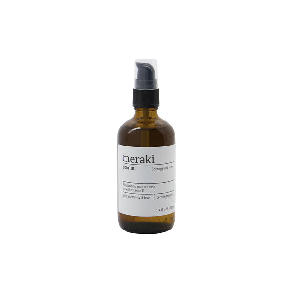 Body Oil, orange & herbs, Meraki