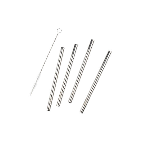 Sugrör Rocks 21,5cm 4st Polished Steel, Zone Denmark