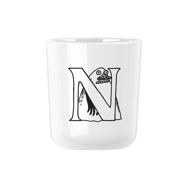 Moomin ABC mugg N, moomin white, RIG-TIG