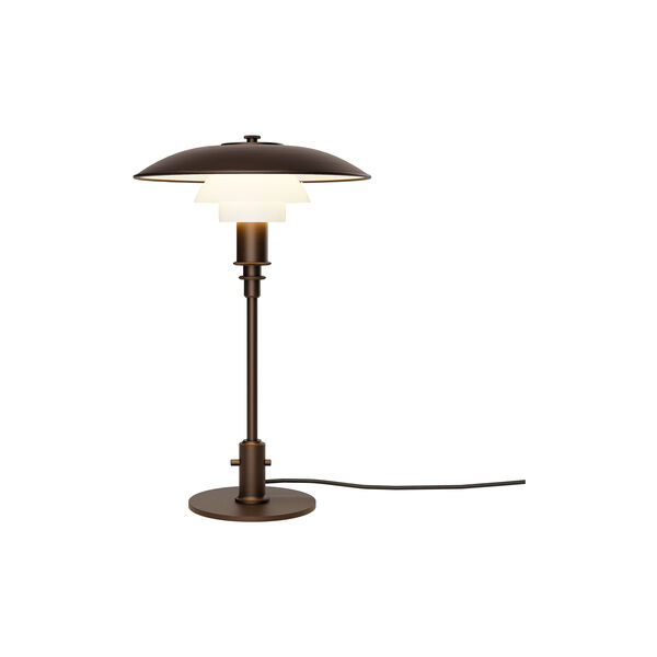 PH 3/2 bordslampa, aged brass/opal glass, Louis Poulsen