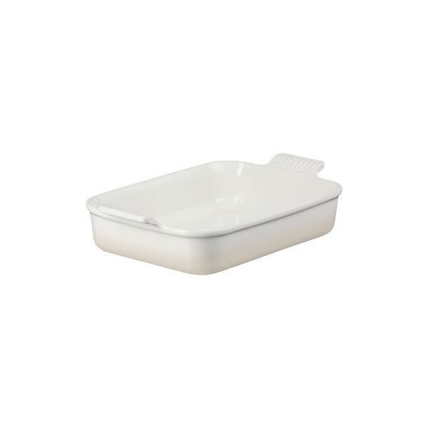 Heritage rektangul&auml;rt fat 32 cm, meringue, Le Creuset