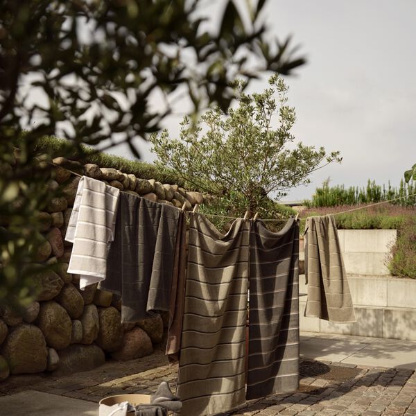 Sauna handduk, eucalypt/olive green/softgrey, Zone Denmark