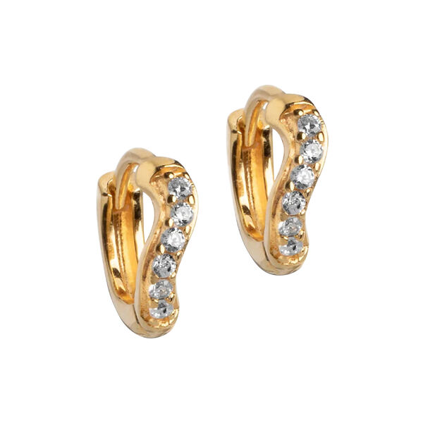 Sparkling Curve Small hoops, ENAMEL Copenhagen