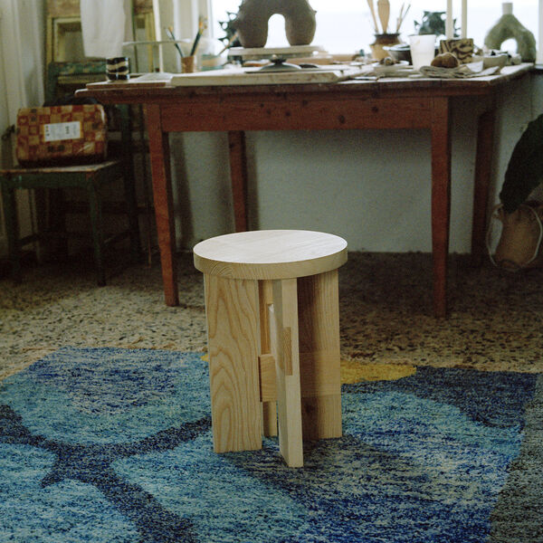 Mio Stool and Side Table, oiled oak, Thorup Copenhagen