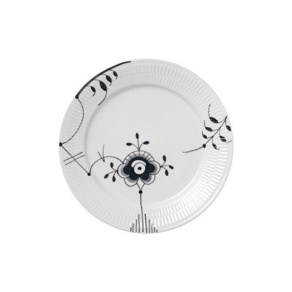 Black Fluted Mega tallrik, 27 cm, Royal Copenhagen