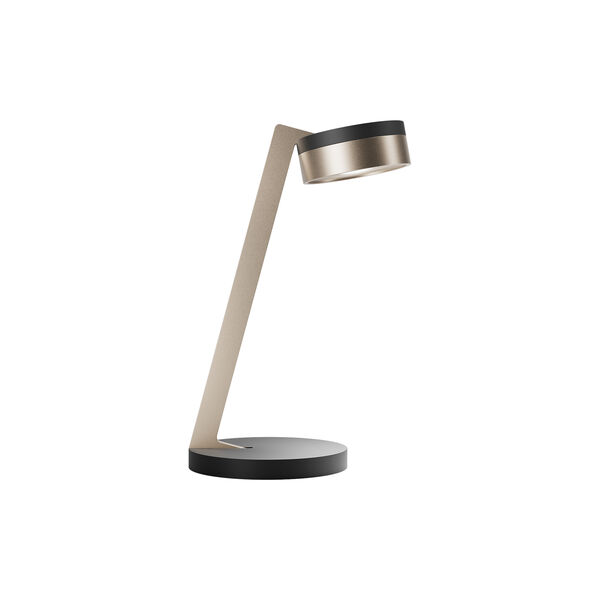BLADE T1 SLIM bordslampa, matt black/satin gold, LIGHT-POINT