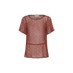 DusinePW Blouse, roasted russet dot print, Part Two