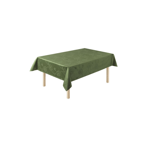 Hammershøi Poppy Damask Tablecloth, green, Kähler