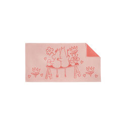 Moomin Hand Towel Love 70x140 cm, rosa, Moomin Arabia