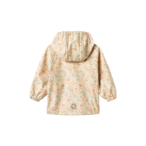 Rainwear Chardy Jacket, flowers and seashells, Wheat