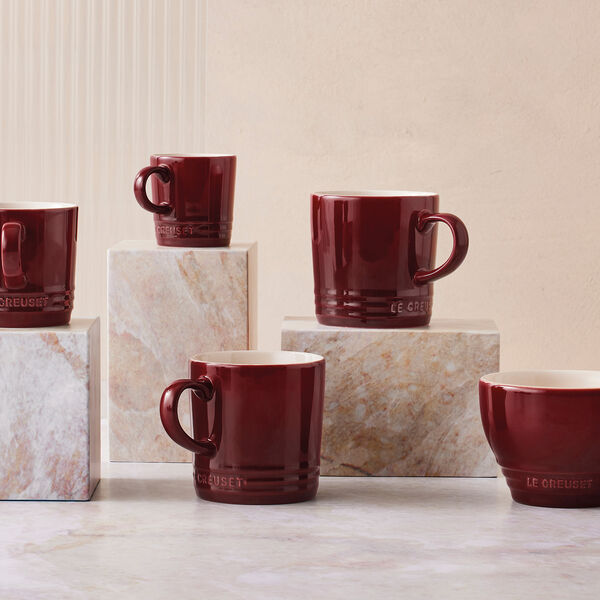 Kaffemugg, garnet, Le Creuset