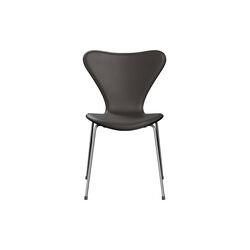 Series 7&trade; 3107 Front Upholstered Chair, Essential dark brown, Fritz Hansen