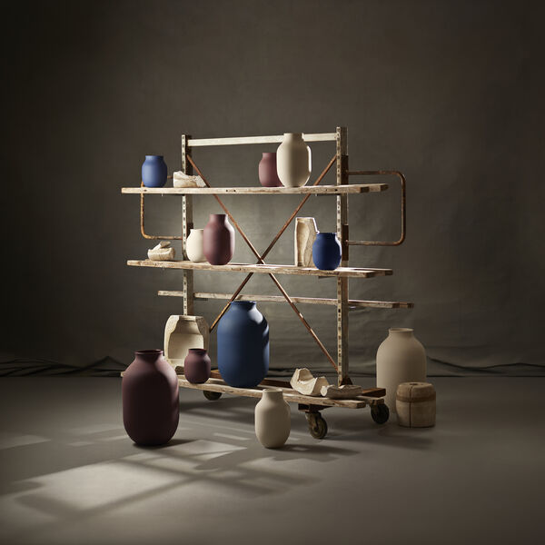 Studio Omaggio #1 Vas H 50 cm, bl&aring;, K&auml;hler