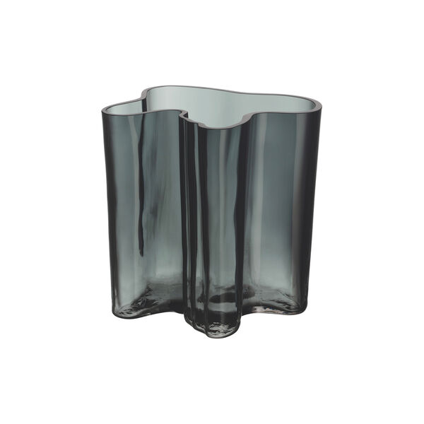 Alvar Aalto vas 20 cm, dark grey, Iittala