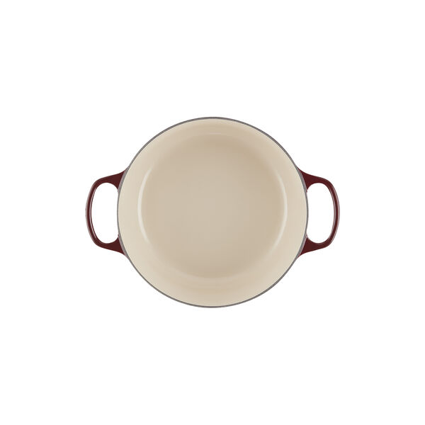 Signature gjutj&auml;rn rund gryta &Oslash; 26 cm, garnet, Le Creuset