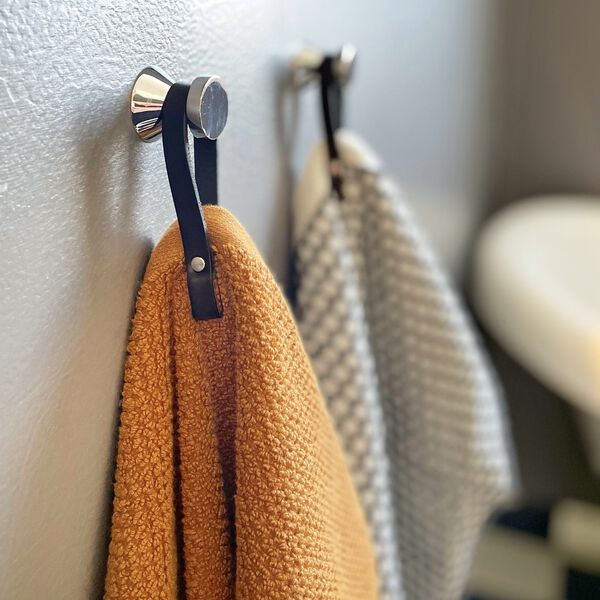 Magnetic Towel holder, black, Nordan Home